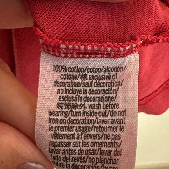 PINK Victoria's Secret Orange Long Sleeve Tee - Picture 3 of 6